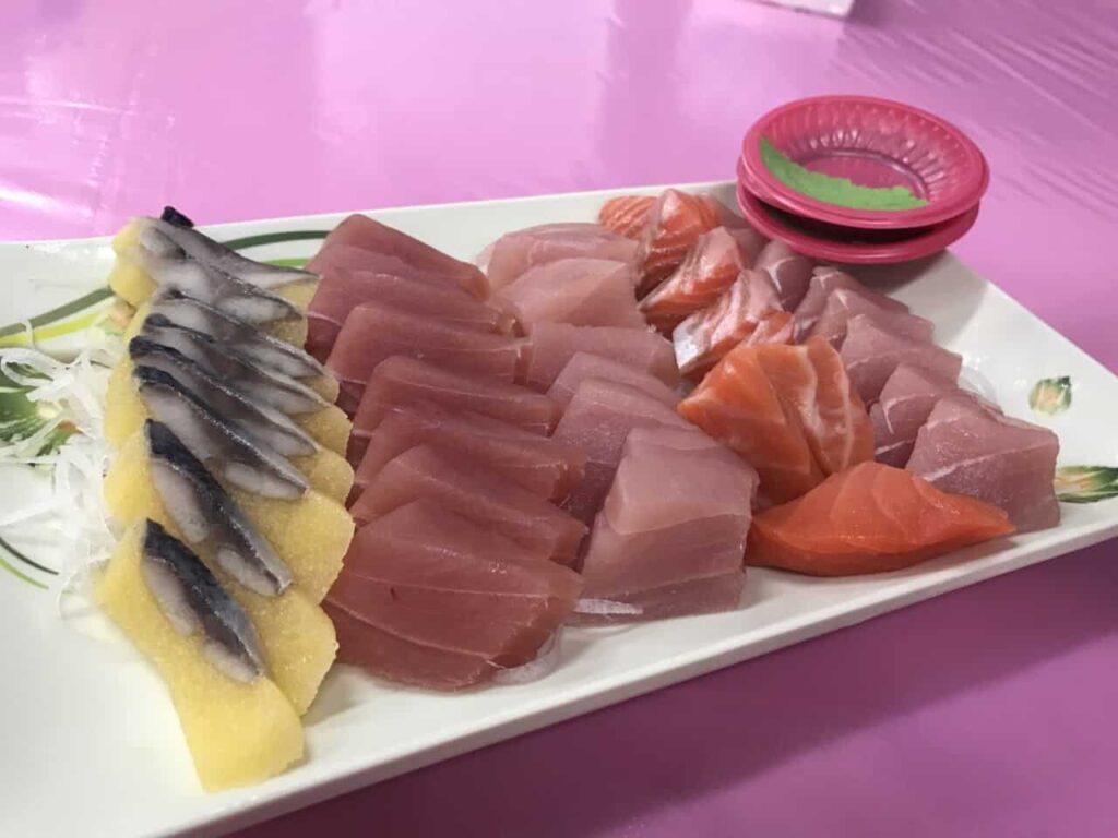 sashimi in kenting taiwan